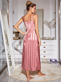 FASHION SLING LONG-SLEEVED NIGHTGOWN SUIT