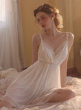 SEXY LACE GAUZE PERSPECTIVE SUSPENDER NIGHTDRESS