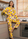 FASHION AUTUMN AND WINTER PRINTED LONG-SLEEVED PAJAMAS