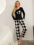 CLASSY SILK-LIKE PLANT PRINTED LONG-SLEEVED PANT
