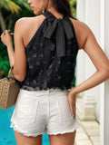 THREE-DIMENSIONAL ORGANZA APPLIQUES TOP