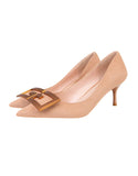 HEEL SUEDE POINTED HIGH-HEELED SHOES