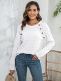 CLASSY LONG SLEEVE KNITTED PULLOVER SWEATER
