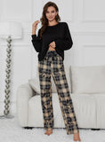 FASHION PLANT PRINTED LONG-SLEEVED CLOTHING SUIT