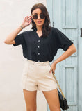 SHIRT FEMALE BAT SLEEVE SHORT SLEEVE SHIRT