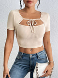 PIT RIB FAKE TWO-PIECE T-SHIRT