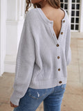 FASHION WEAR ON BOTH SIDES LOOSE SOLID COLOR SWEATER
