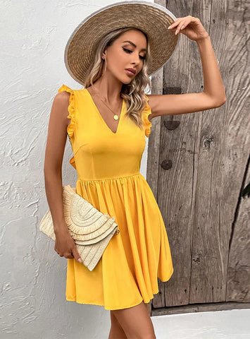 SEXY BACKLESS SLEEVELESS BEACH DRESS