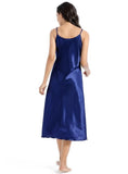 MID-LENGTH SLIM V-NECK SUSPENDER PAJAMAS