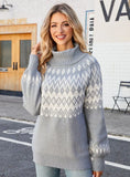 CLASSY TURTLENECK PULLOVER LOOSE RETRO SWEATER