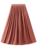 HIGH WAIST AND SLIM PLEATED SKIRT