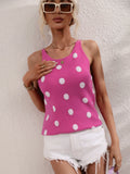 FASHION POLKA-DOT SLIM SWEATER