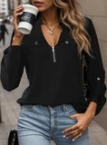 SOLID COLOR LONG SLEEVE SHIRT