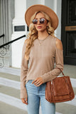 ROUND NECK LOOSE LONG SLEEVE T-SHIRT