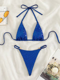 SEXY TRIANGLE SWIMSUIT SPLIT BIKINI