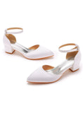 4 CM LOW-HEELED POINTED SANDALS