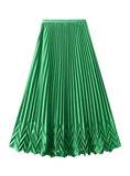 Women Slim Pleated Skirt