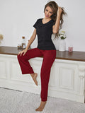 FASHION SUMMER SHORT-SLEEVED TROUSERS HOME CLOTHES