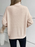 Vintage Long Sleeve Lapel Sweater