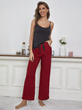 FASHION THIN SLING PLAID HOME SUIT