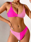SEXY CONTRAST TWO PIECE BIKINI