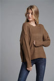 CLASSY LOOSE ROUND NECK LONG SWEATER