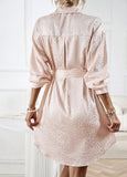 WOMEN LONG SLEEVE SHIRT DRES