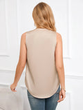 V-NECK BUTTON LOOSE TOP T-SHIRT