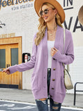 CASUAL RETRO V-NECK POCKET SWEATER COAT