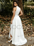Woman in a white dress 