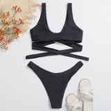 Women Sexy Ring Strap Bikini