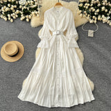 Intricate Lace Rust-Colored Midi Dress