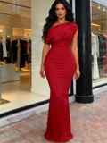 Off The Shoulder Long Spandex Maxi Party Dress
