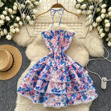 Tantalizing Summer Floral Tiered Ruffle Dress