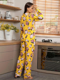FASHION AUTUMN AND WINTER PRINTED LONG-SLEEVED PAJAMAS