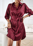 WOMEN LONG SLEEVE SHIRT DRES