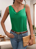GREEN TWISTED SLING JUMPSUIT