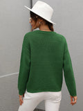 FASHION WOMEN ROUND NECK LOOSE SWEATER