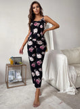 FASHION WOMEN'S SLING TOP TROUSERS PAJAMAS SUIT