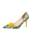 SERPENTINE POINTED THIN HEELS HIGH HEELS