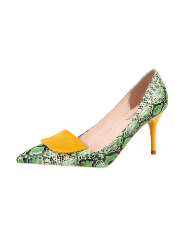 SERPENTINE POINTED THIN HEELS HIGH HEELS