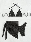 STRAP SEXY SLIM THREE-PIECE SWIMSUIT