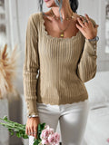 FASHION WOMEN LONG SLEEVE TOP SWEATER