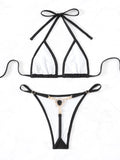 TIE-UP HALTER TWO PIECE BIKINI