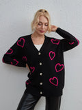 FASHION LOVE CONTRASTING STREET CARDIGAN SWEATER