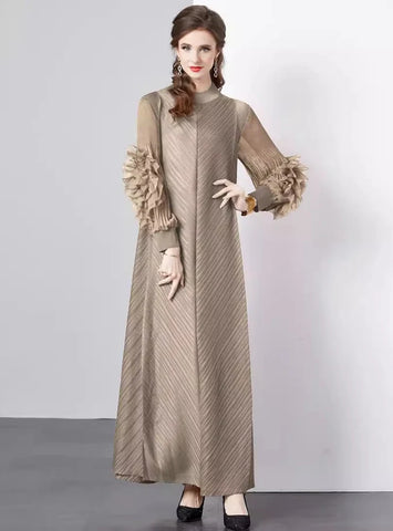 SOLID COLOR LOOSE PLUS SIZE DRESS