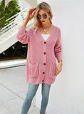 FASHION LARGE SIZE KNITTED CARDIGAN SWEATER COAT