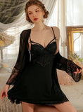 FASHION SEXY GAUZE PERSPECTIVE SUSPENDER NIGHTDRESS