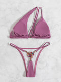 SEXY THONG COLORFUL CRYSTAL SWIMSUIT BIKINI