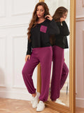 FASHION WOMEN'S CASUAL LONG-SLEEVED PAJAMAS SUIT